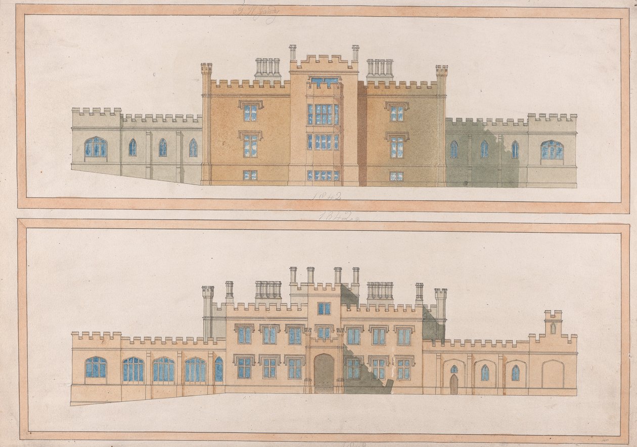 Desenho para uma Casa de Campo Tudoresca de Joseph Michael Gandy