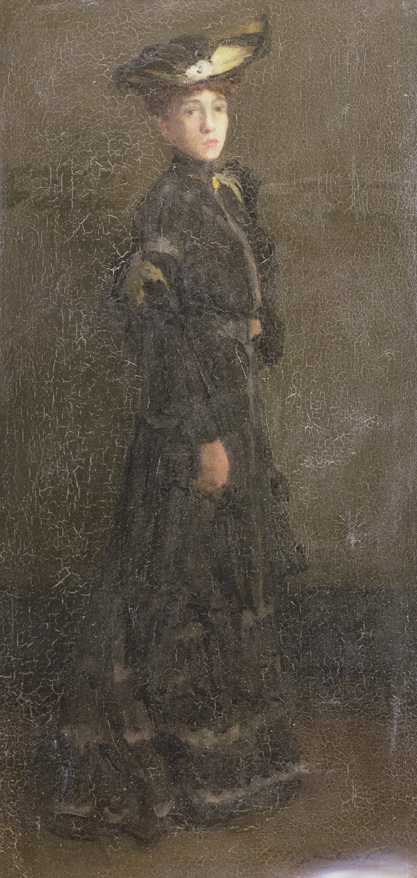 Dama Parisiense (óleo sobre tela) de Joseph Milner Kite