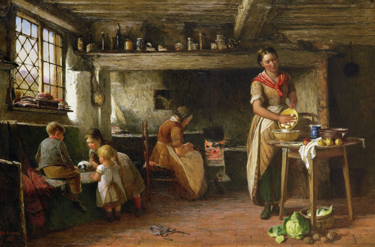 Uma casa de campo, 1875 de Joseph Moseley Barber