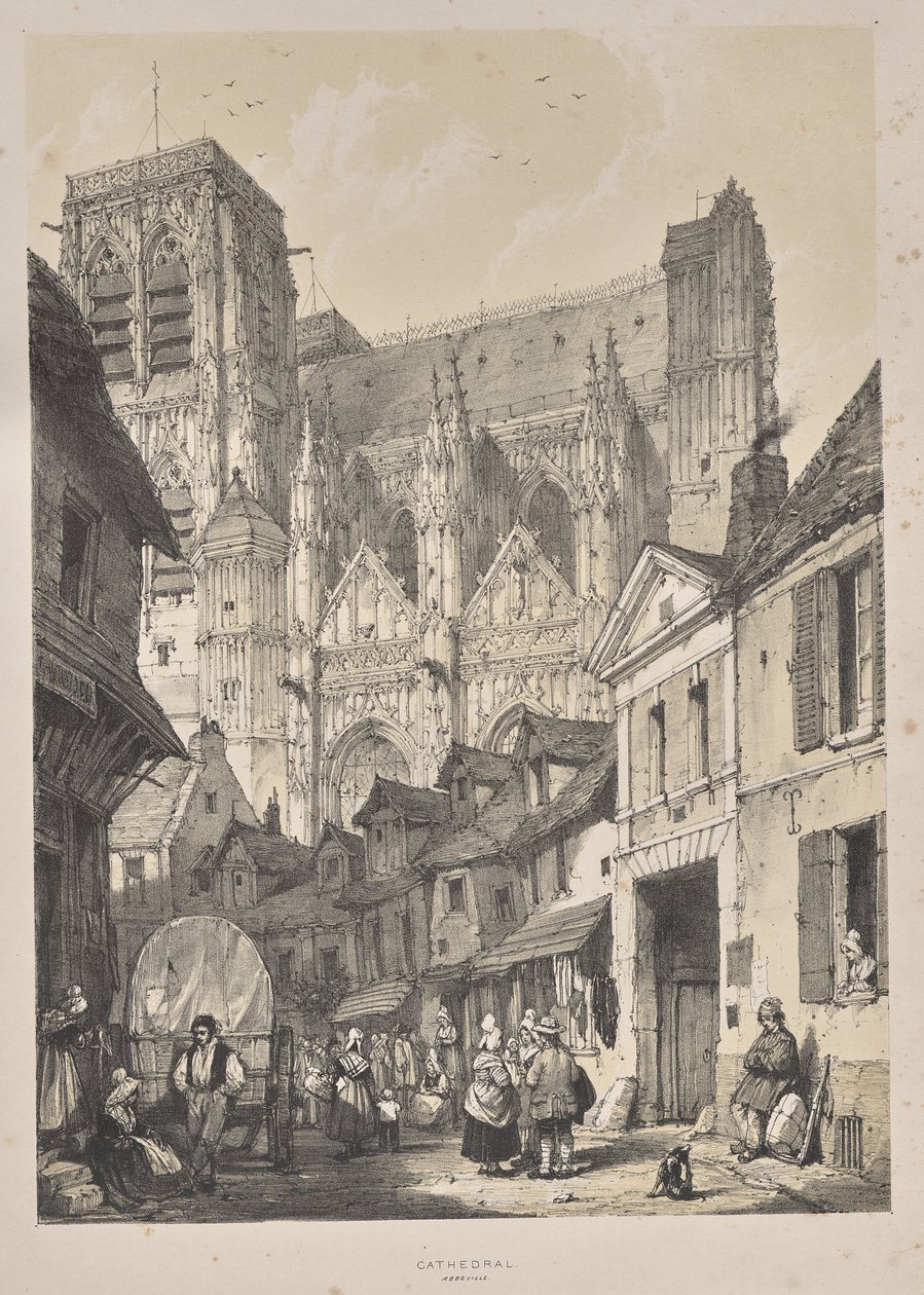 Arquitetura da Idade Média: Catedral, Abbeville de Joseph Nash