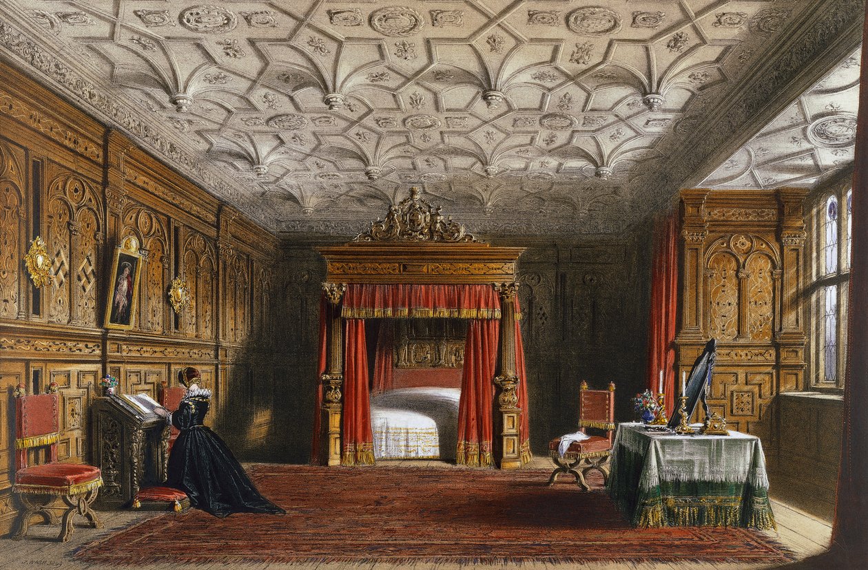 Câmara incrustada, Sizergh, Westmoreland de Joseph Nash