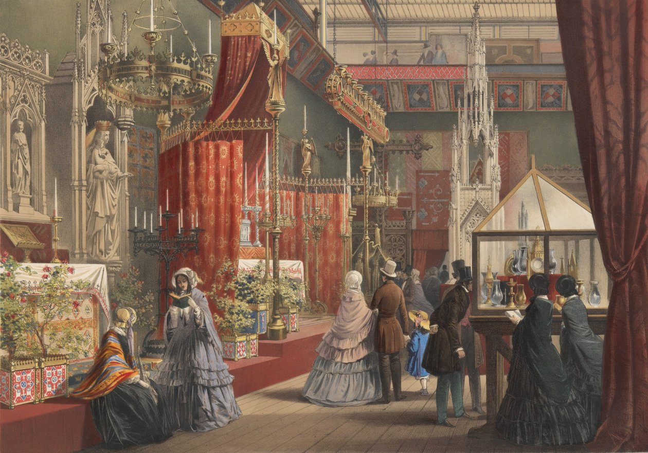 Tribunal Medieval: A Grande Exposição de 1851, 1854. de Joseph Nash