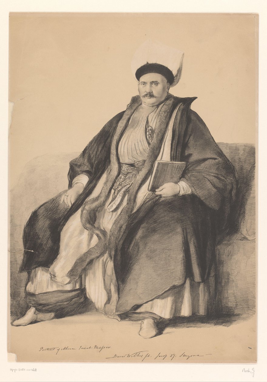Retrato de Abram Jacob Messir de Joseph Nash