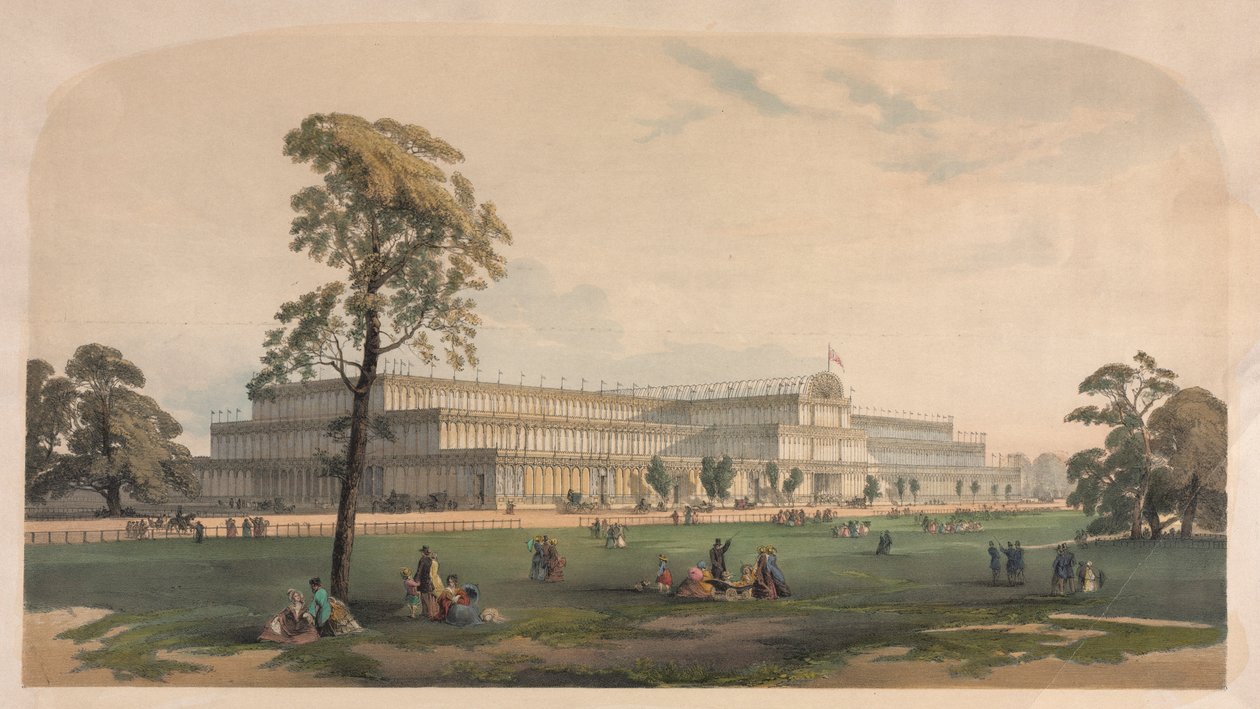 O Palácio de Cristal, c. 1850 de Joseph Nash