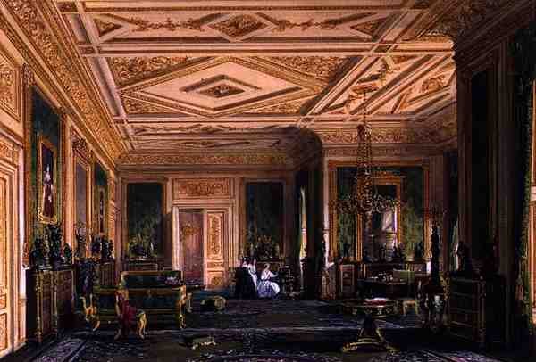 A Sala de Desenho Verde em Windsor de Joseph Nash