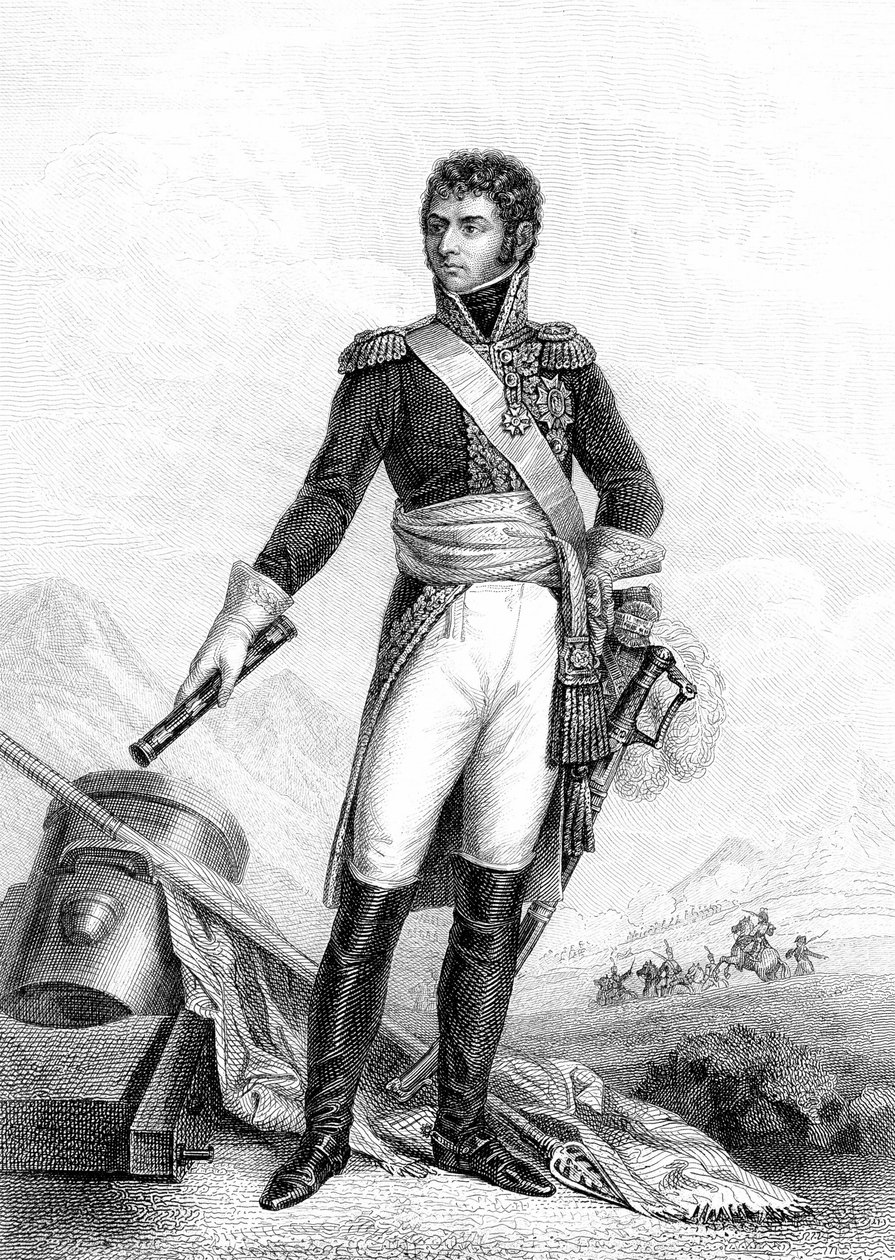 Marechal Jean-Baptiste-Jules Bernadotte, Carlos XIV da Suécia (gravura) de Joseph Nicolas (after) Jouy