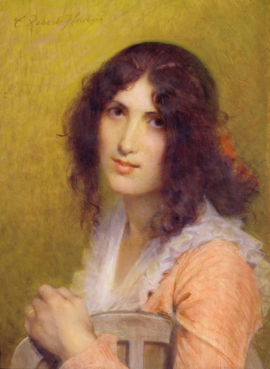 Carmella (pastel sobre papel) de Joseph Nicolas Robert Fleury