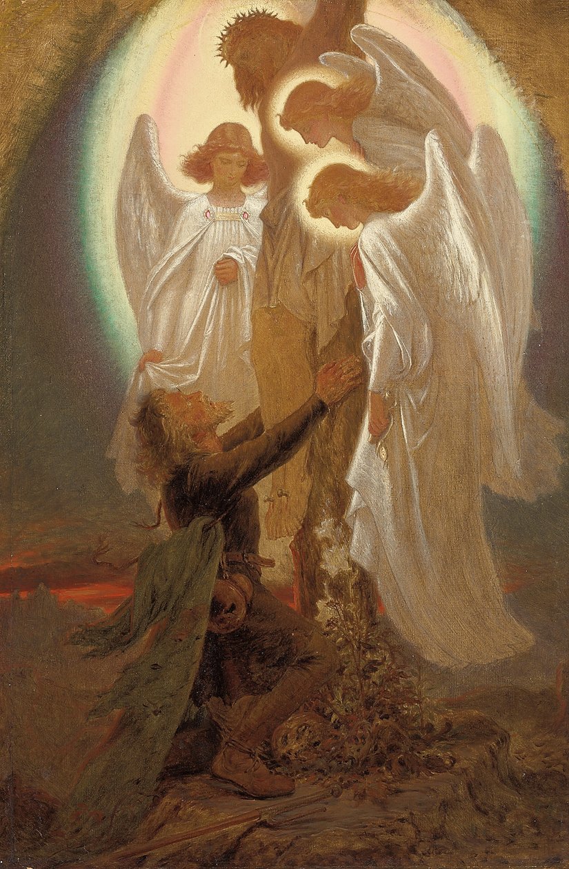 Cristão ao pé da cruz, de Joseph Noel Paton