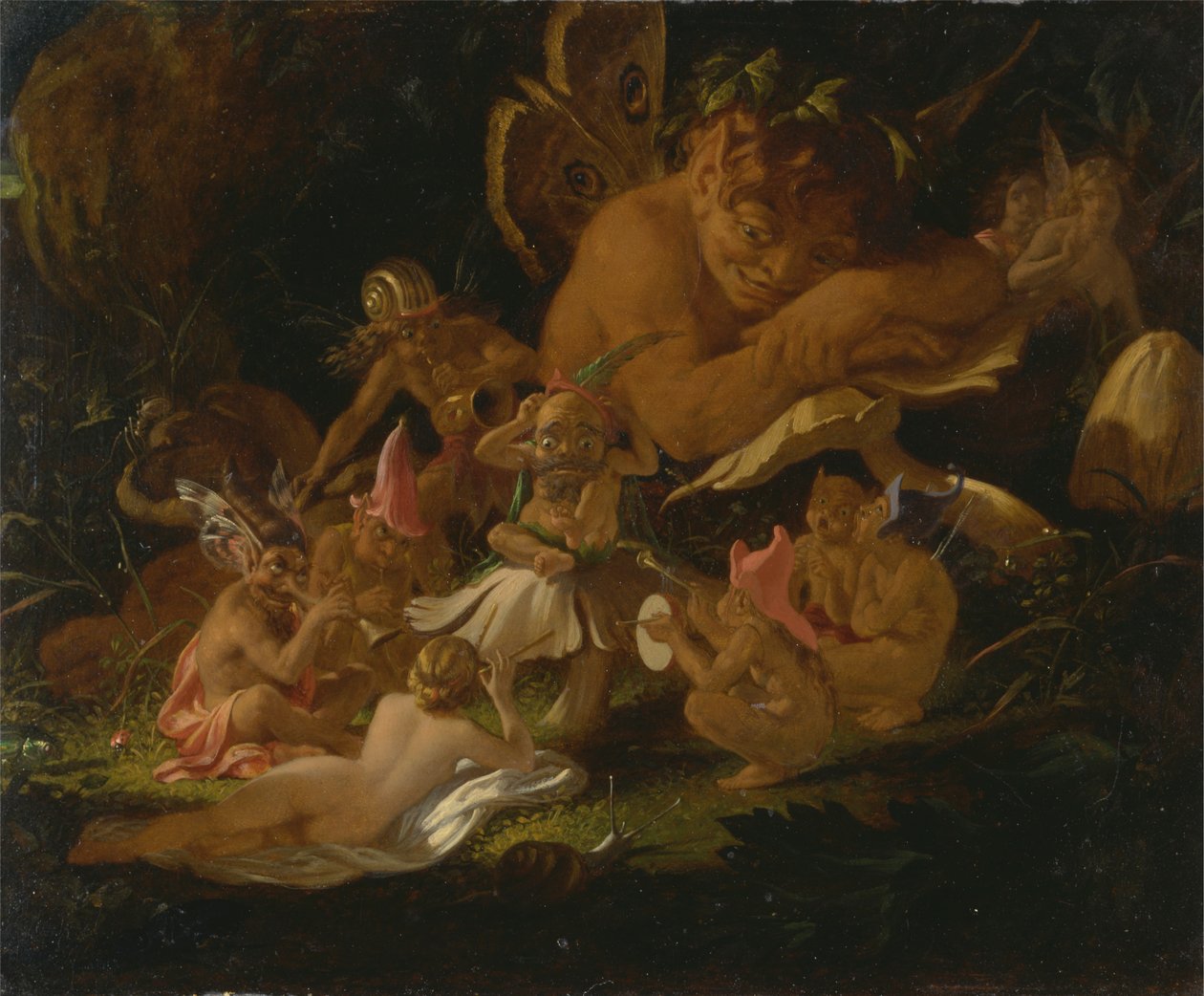 Puck e Fairies, de "A Midsummer Night