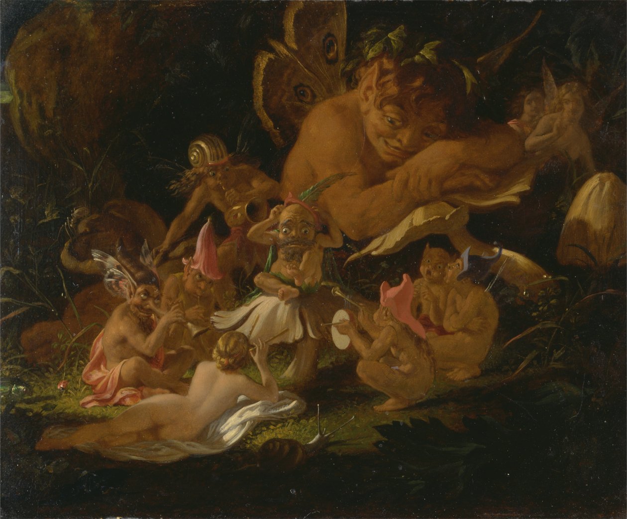 Puck e as Fadas, de "Sonho de uma Noite de verão" de Joseph Noel Paton