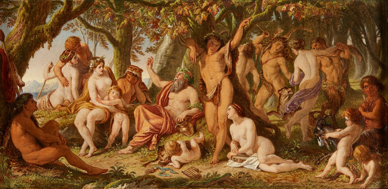 A Canção de Sileno (óleo sobre tela) de Joseph Noel Paton