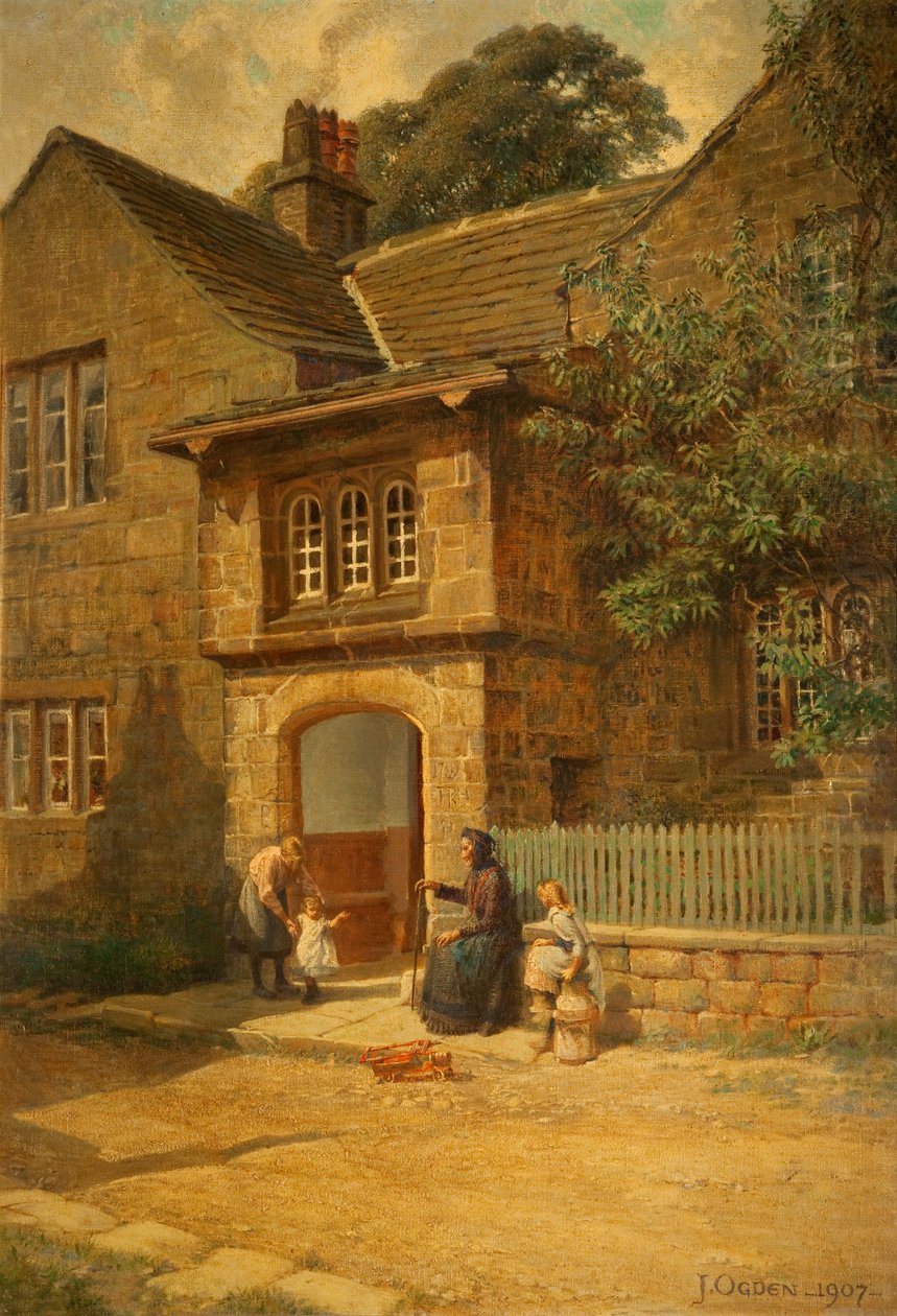 O alpendre, Cottage do Spenser, Hurstwood, 1907 de Joseph Ogden