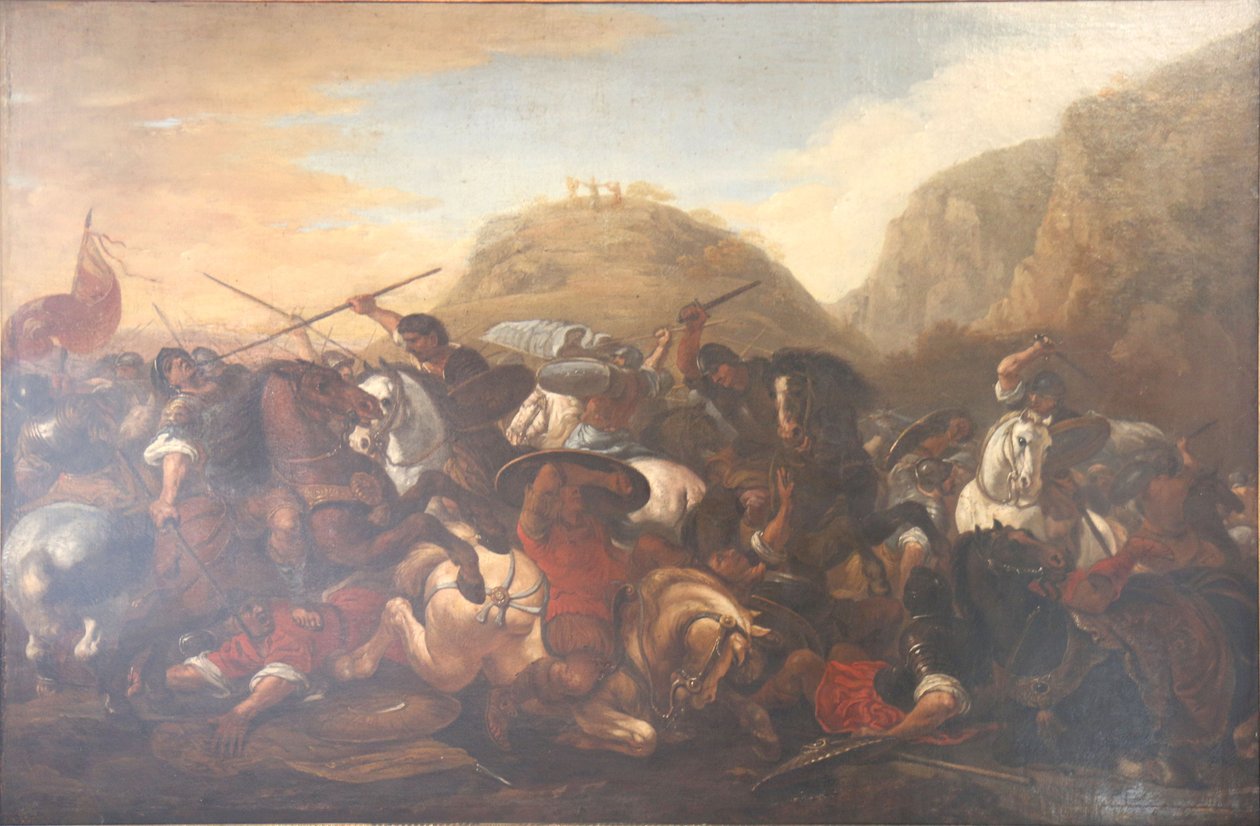 Josué interrompendo o curso do sol e da lua. de Joseph Parrocel