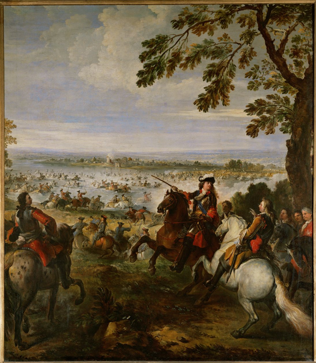 O exército de Luís XIV atravessa o Reno a 12 de junho de Joseph Parrocel