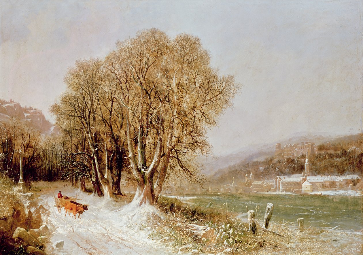 No rio Neckar, Heidelberg de Joseph Paul Pettit