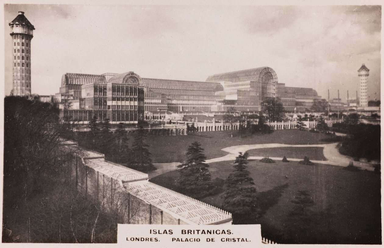 Vista do Palácio de Cristal em Londres de Joseph Paxton