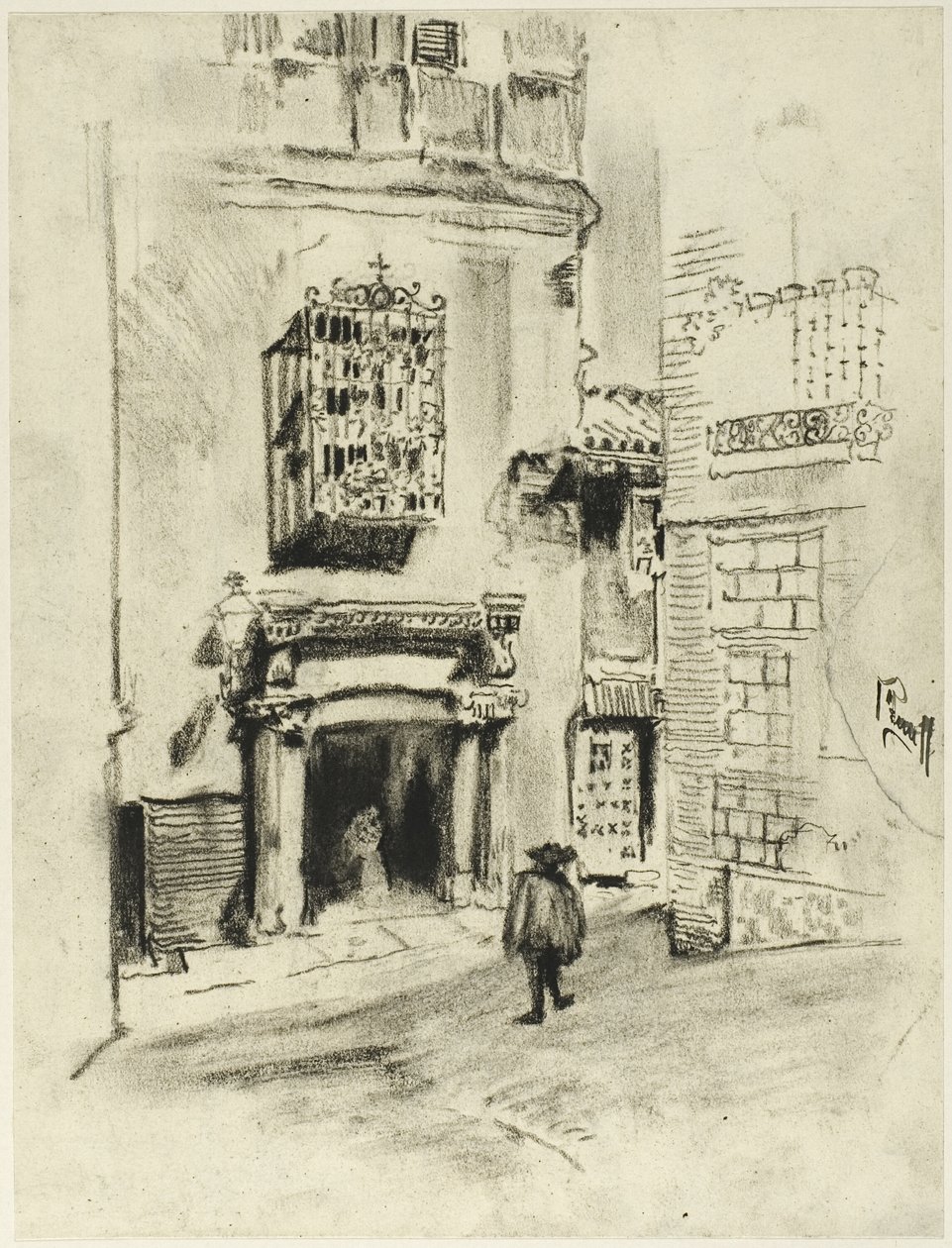 Uma porta, Toledo de Joseph Pennell