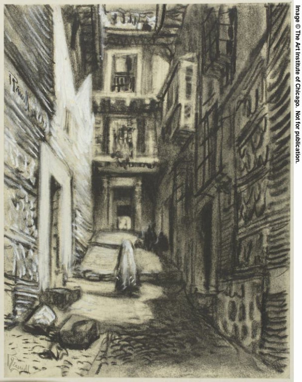 Uma rua de Toledo de Joseph Pennell