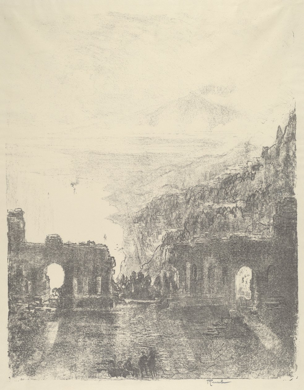 Aetna sobre Taormina de Joseph Pennell