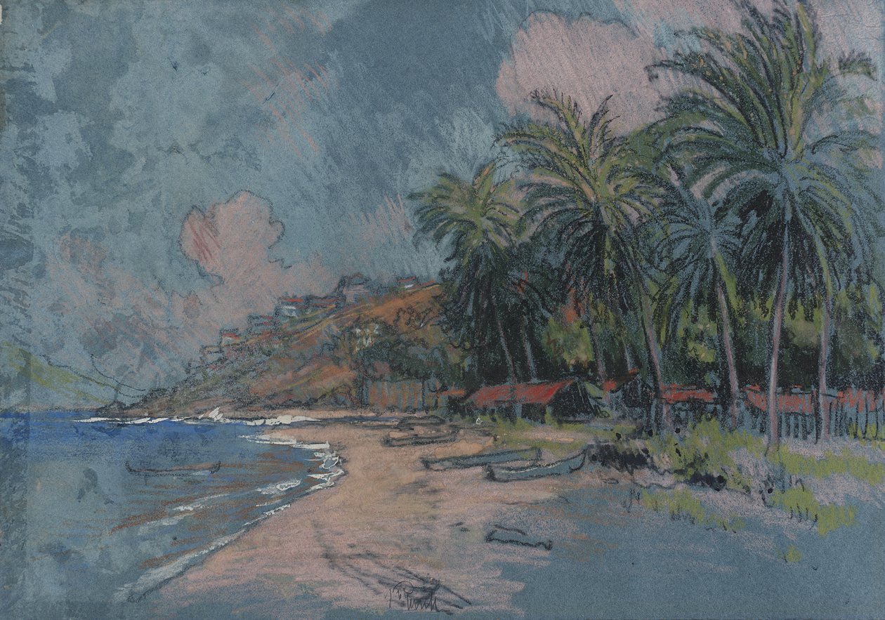 Praia, Acapulco de Joseph Pennell