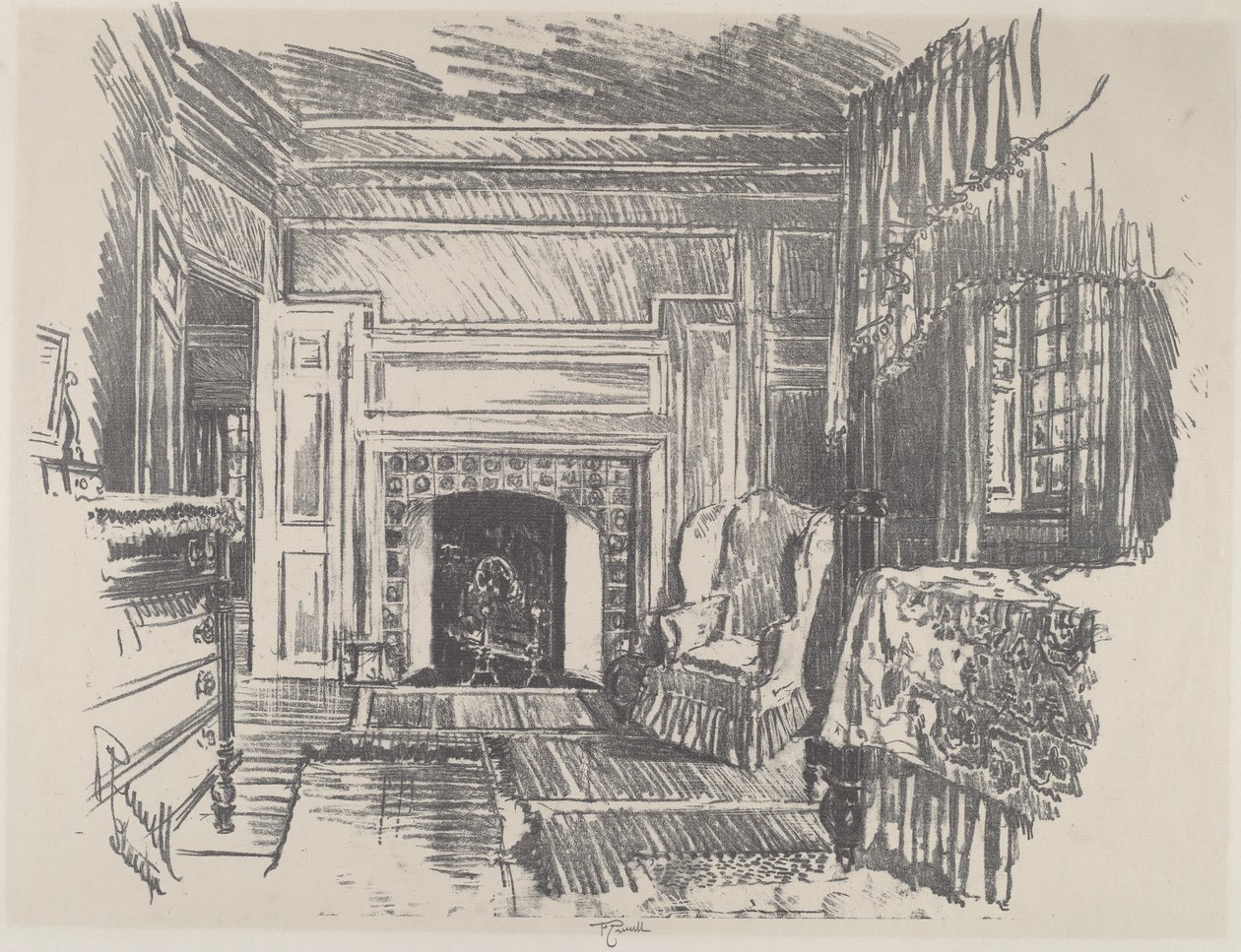 Quarto de Cama, Stenton de Joseph Pennell