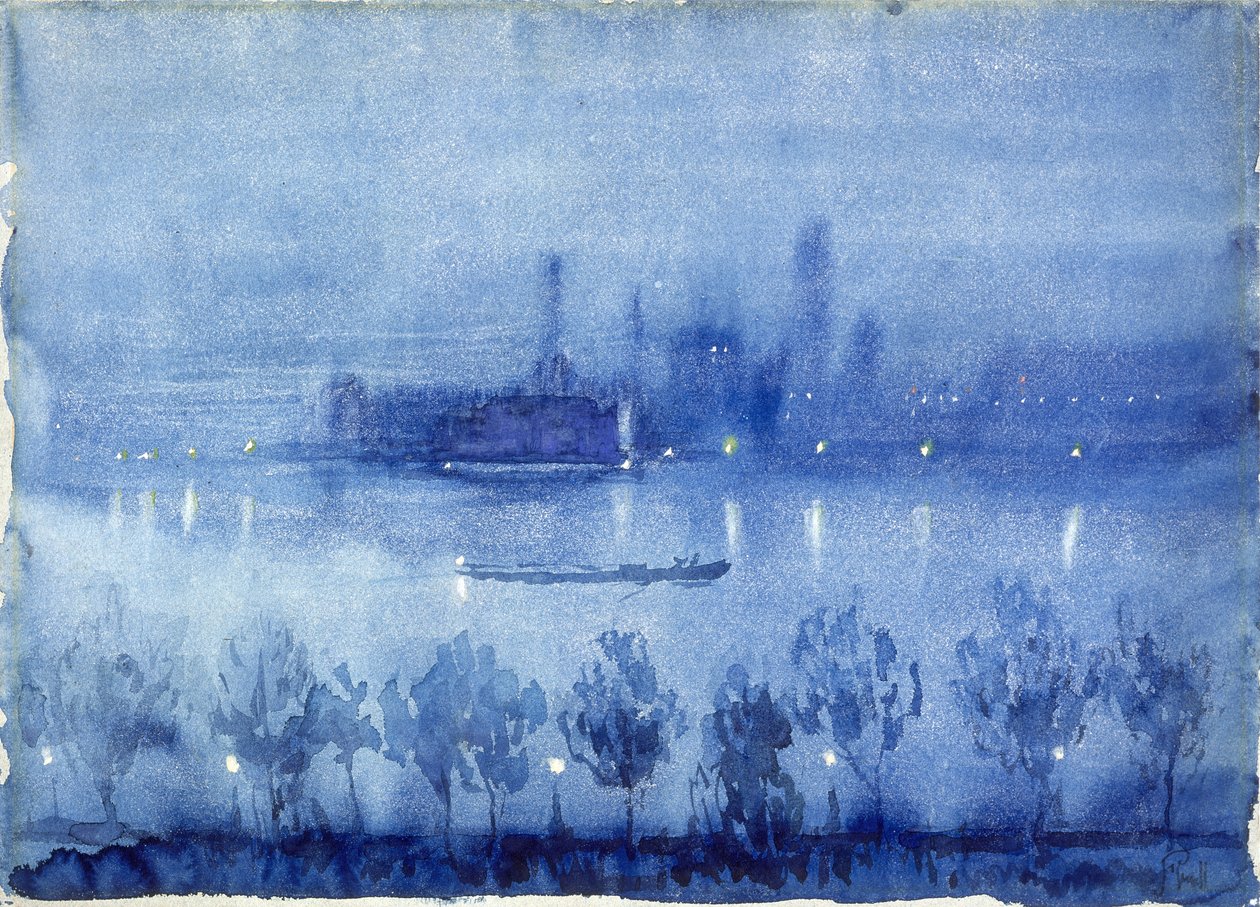 Noite azul, Londres de Joseph Pennell