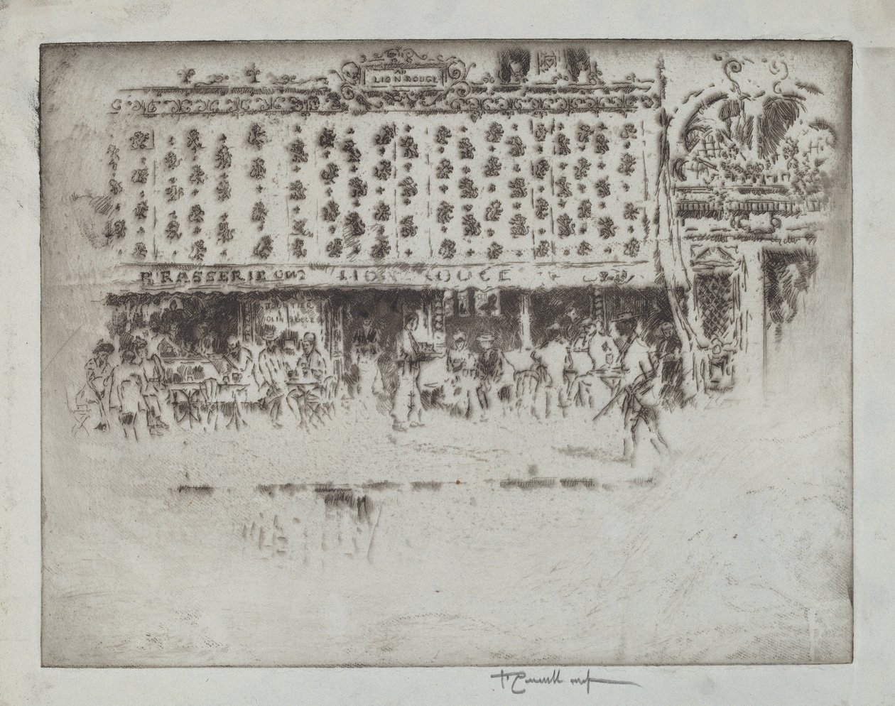 Brasserie Au Lion Rouge de Joseph Pennell