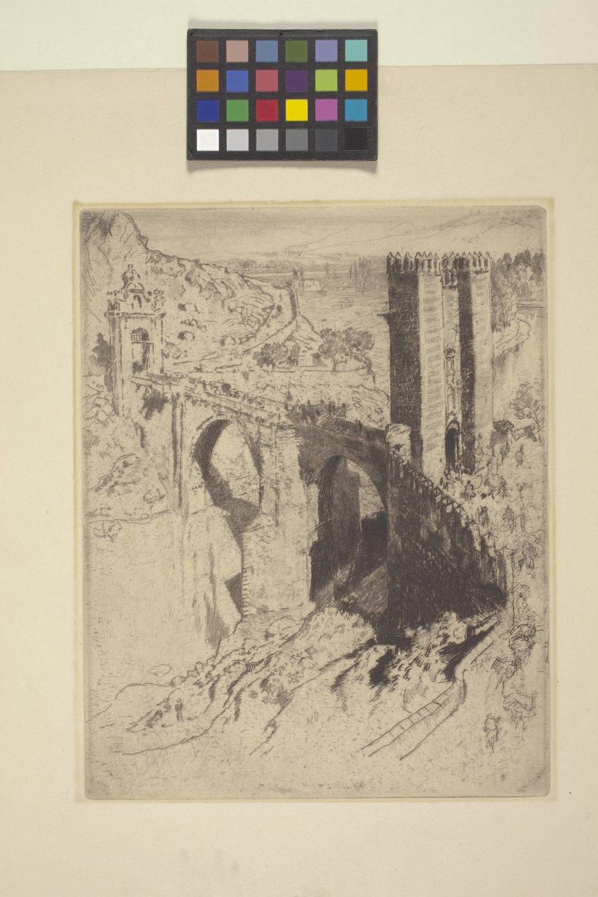 Ponte de Alcântara (gravura) de Joseph Pennell
