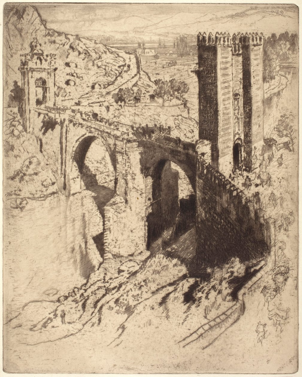 Ponte de Alcántara de Joseph Pennell