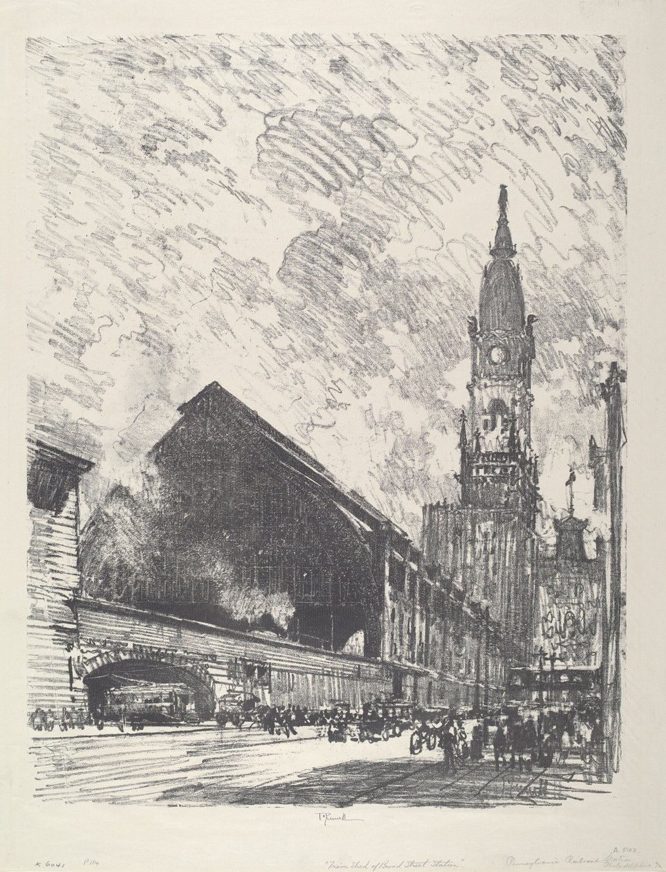 Estação Broad St., 1912. de Joseph Pennell