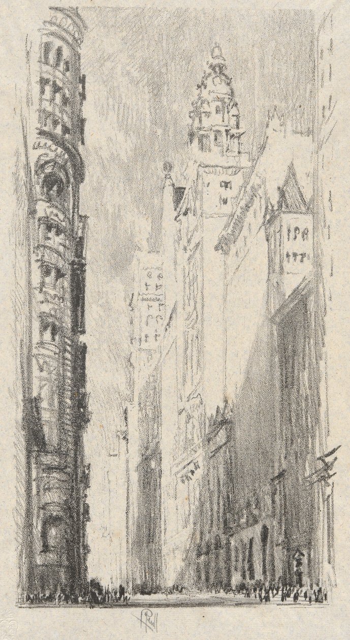 Torres da Broadway de Joseph Pennell