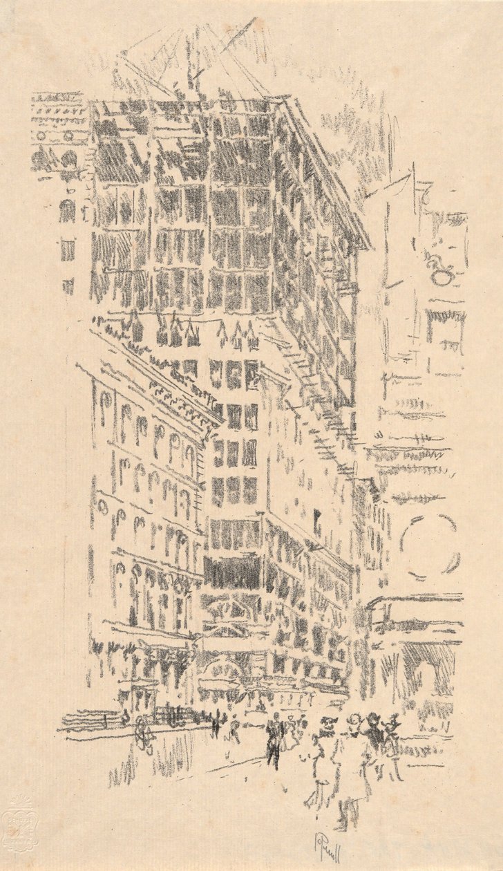 Construindo o edifício, nº 8 na coleção Iconophile Club de Joseph Pennell