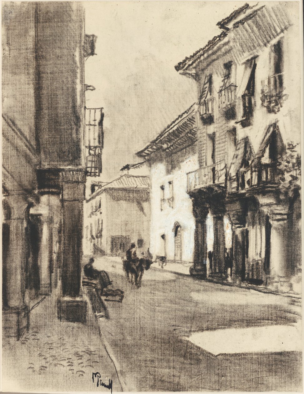 Calle Mayor Alcalá de Joseph Pennell