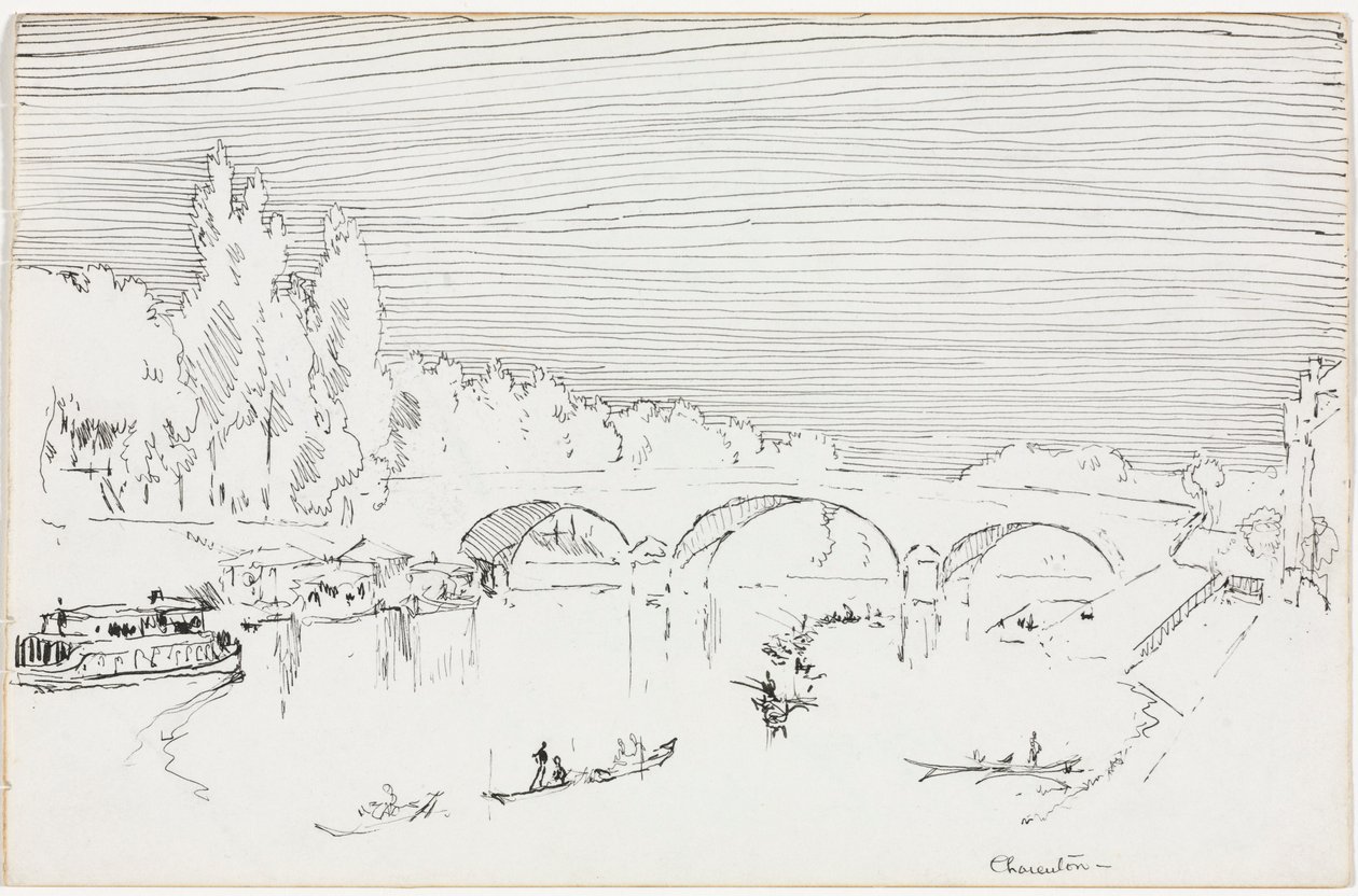 Charenton-le-Pont, ca. 1893. de Joseph Pennell