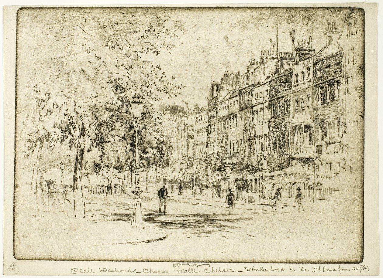 Cheyne Walk, Chelsea de Joseph Pennell
