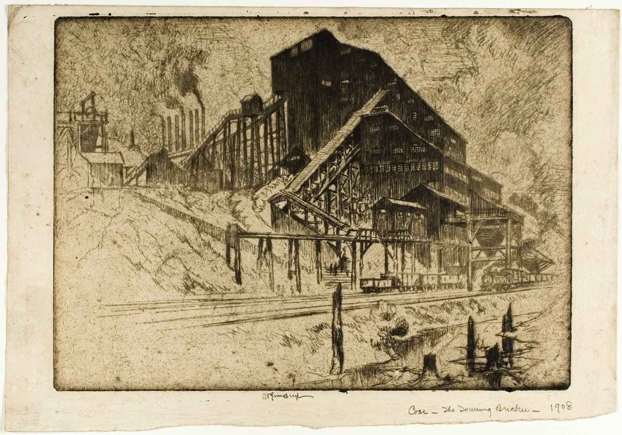 Carvão—O Destruidor Elevado de Joseph Pennell