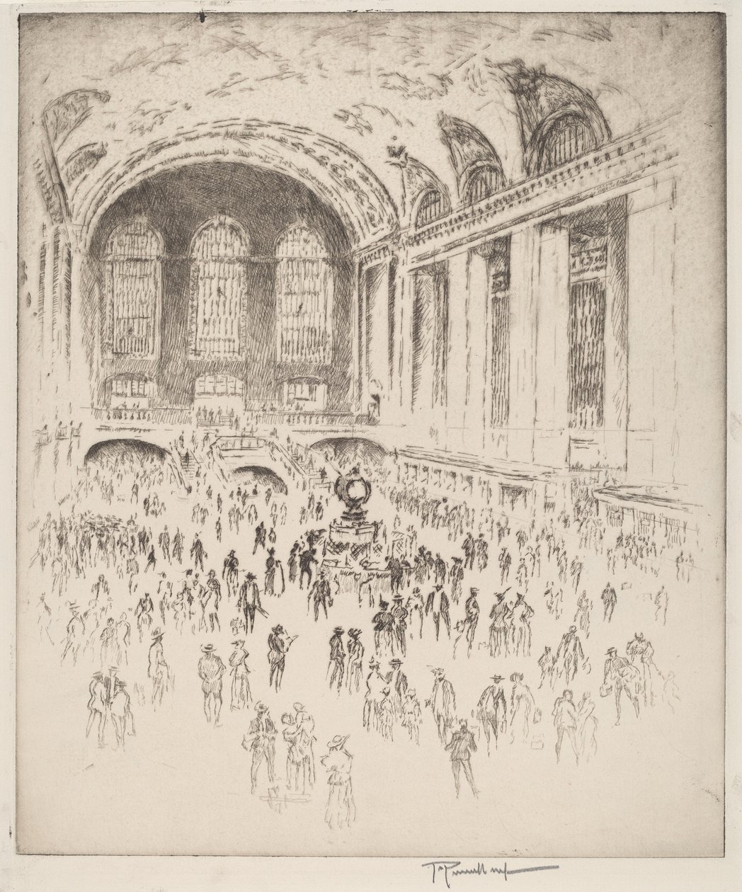 Concourse, Grand Central, Nova York de Joseph Pennell