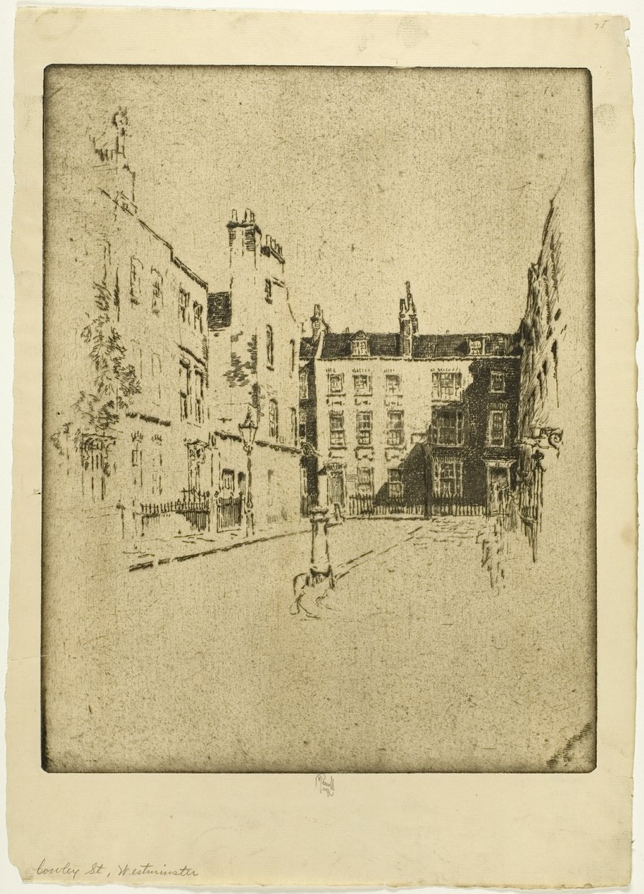 Rua Cowley, Westminster de Joseph Pennell