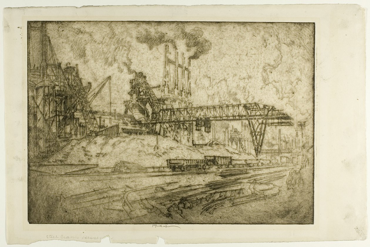 Guindastes, Bessemer de Joseph Pennell