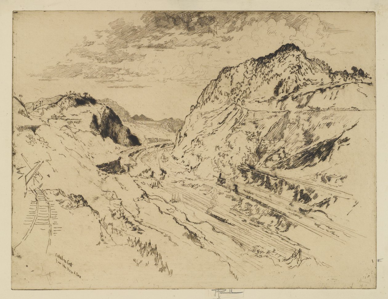 Culebra Cut, Panamá de Joseph Pennell