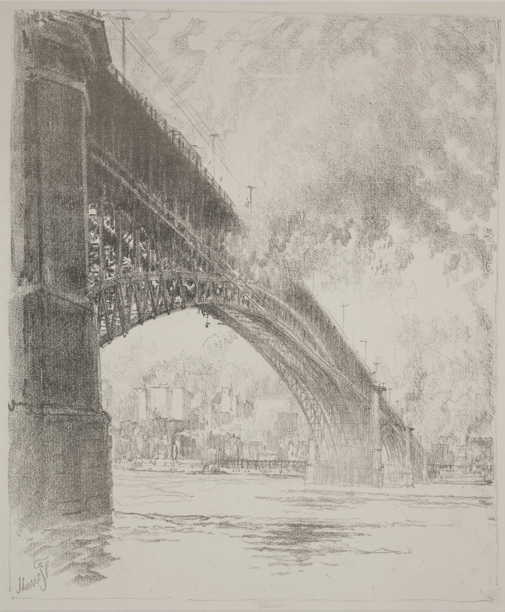 East Bridge de Joseph Pennell
