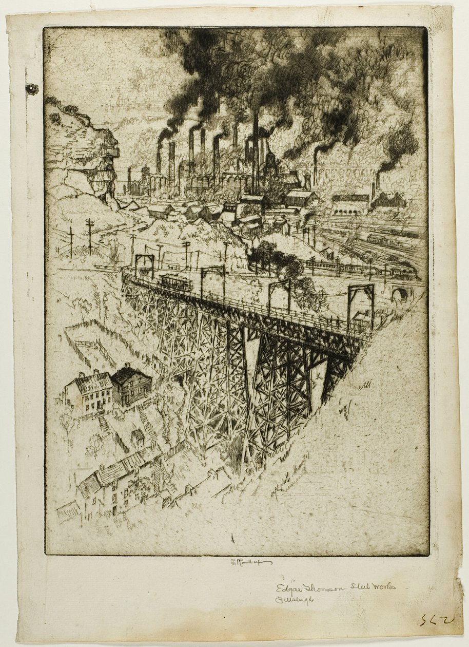 Edgar Thompson Works, Bessemer de Joseph Pennell