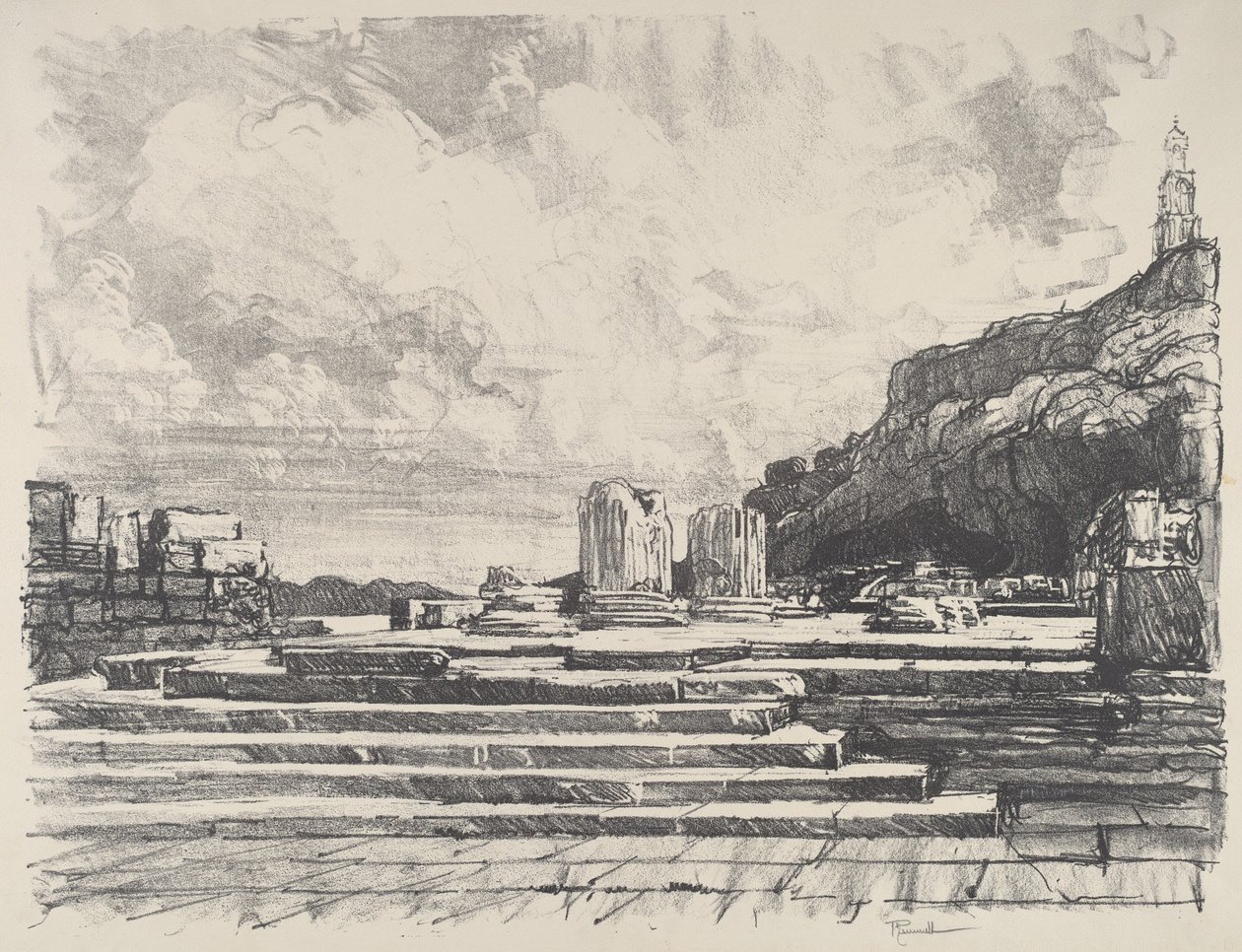 Elêusis, o Pavimento do Templo de Joseph Pennell