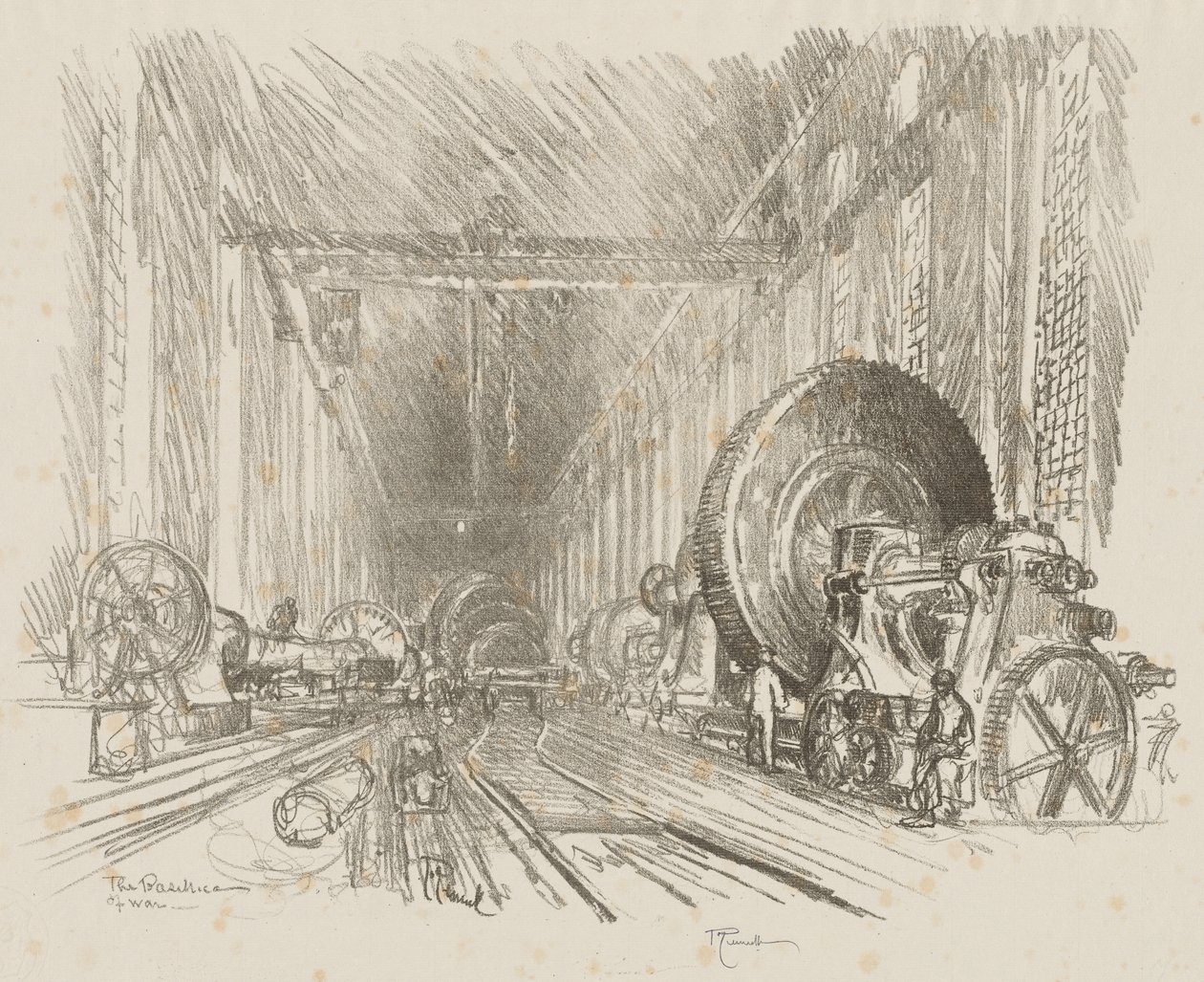 Inglês Trabalho de Guerra: A Basílica da Guerra de Joseph Pennell