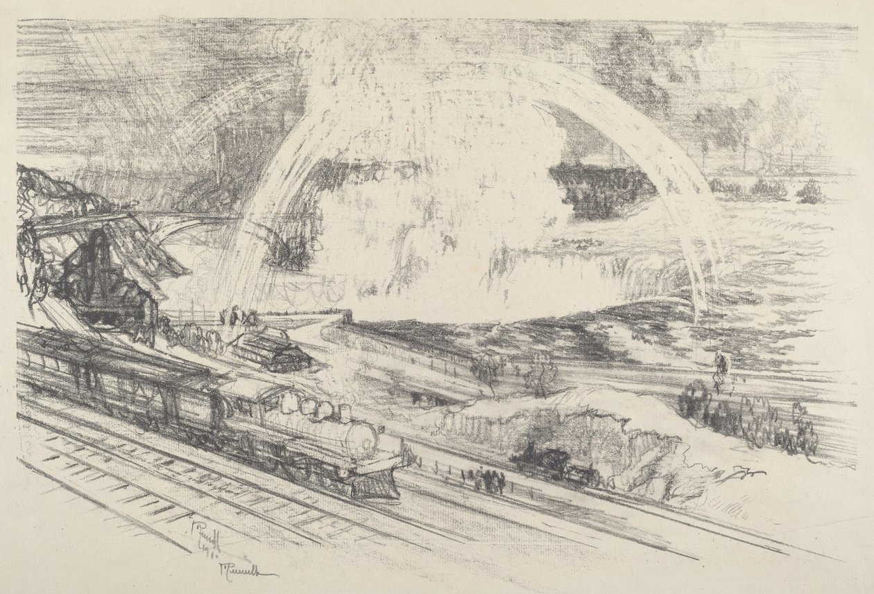 Estação das Cataratas, Niagara de Joseph Pennell