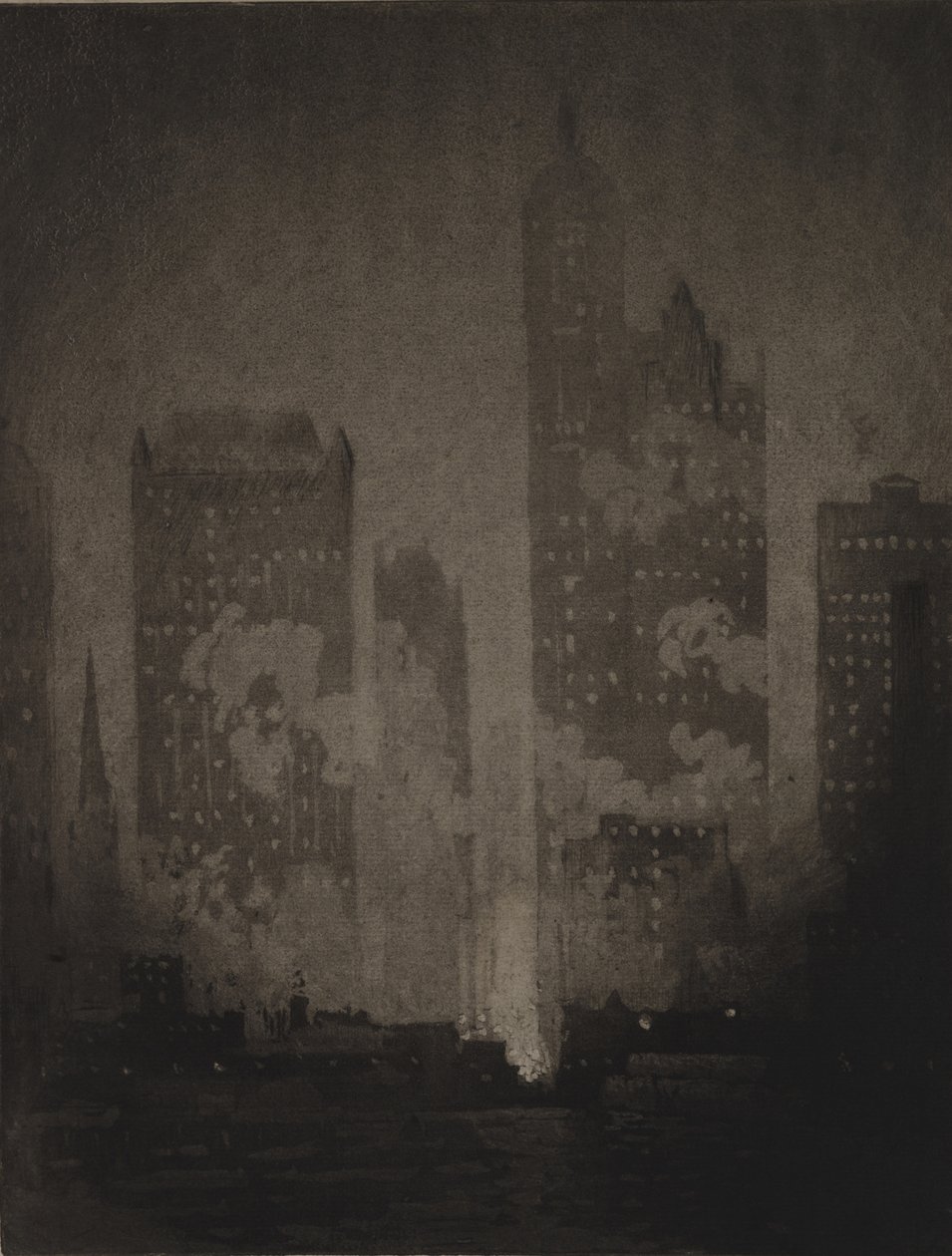 Do ferry da Cortlandt Street de Joseph Pennell