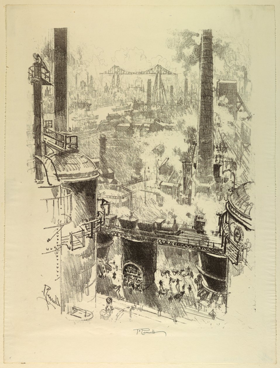 Do alto dos fornos de Joseph Pennell