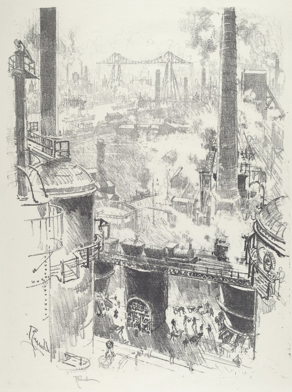 Das cimas das fornalhas de Joseph Pennell