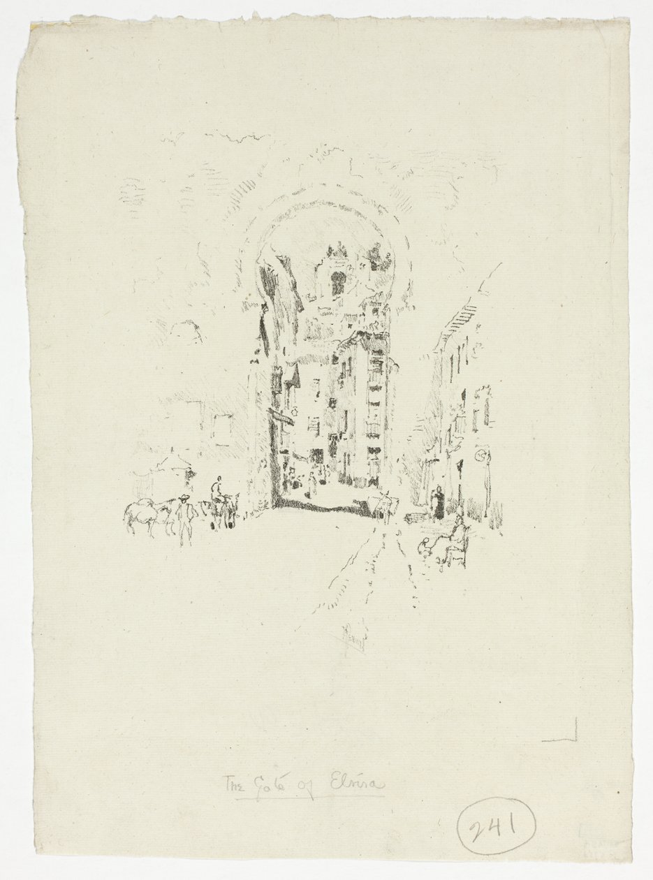 Porta de Elvira, Granada de Joseph Pennell