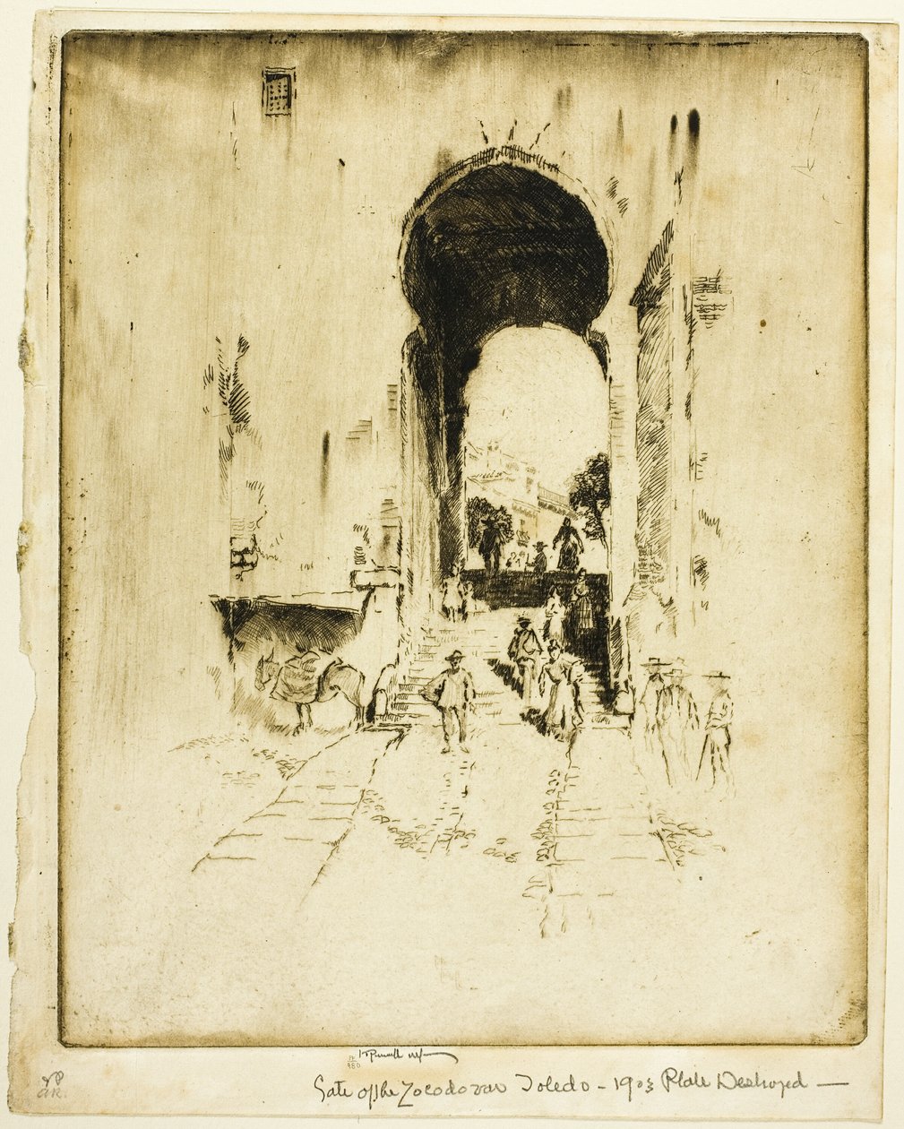 Portão do Zocodover, Toledo de Joseph Pennell